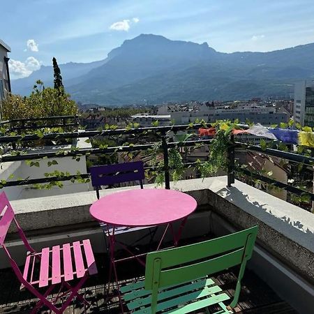 Le Rooftop Calme Et Terrasse A 1 Minute De La Gare Grenoble Buitenkant foto